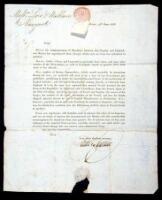 Letter from France to Low & Wallace of New York