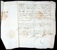 Bill of Lading document for the Ship Minerva of New York