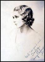 Signed portrait of Mary Pickford