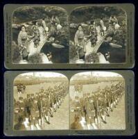 Lot of 12 stereoview cards of Japan