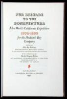 Fur Brigade to the Bonaventura: John Work's California Expedition 1832-1833 for the Hudson's Bay Company
