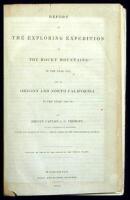 Report of the Exploring Expedition to the Rocky Mountains in the Year 1842, and to Oregon and North California in the Years 1843-'44