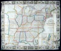 Phelps's National Map of the United States, a Traveller's Guide. Embracing the principal Rail Roads, Canals, Steam Boat & Stage Routes throughout the Union