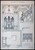 Escaliers et Ascenseurs, Relev&eacute;s et Dessin&eacute;s...Ensembles et D&eacute;tails D'Ex&eacute;cution