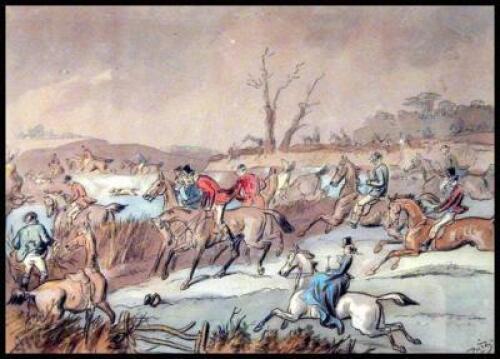 Hunters Searching for the Fox