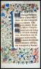 Lot of four illuminated manuscript leaves, on vellum