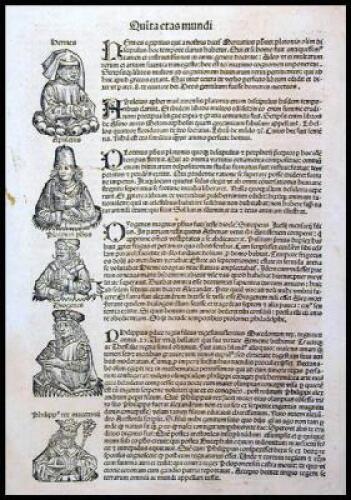 Single leaf from the Liber chronicarum