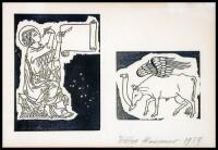 Lot of two framed illustrations