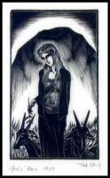 Two original woodcuts from "God's Man", framed individually