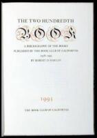 The Two Hundreth Book: A Bibliography of the Books Published by the Book Club of California, 1958-1993