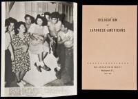 Relocation of Japanese-Americans - with an original Associated Press wire photograph