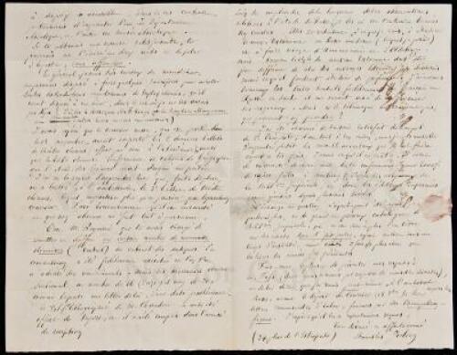 Autograph Letter Signed - 1843 Preeminent western scholar of Chinese culture and literature