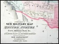 Johnson's New Military Map of the United States Showing the Forts, Military Posts & All the Military Divisions with Enlarged Plans of Southern Harbors...