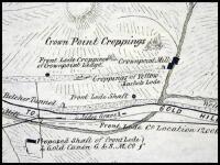 Map of Gold Hill Front Lodes on the Comstock Range, N.T....Made to Accompany Report of Dr. J.A. Veatch