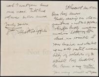Autograph Letter Signed - 1912 "Old Japan Hands" in America