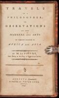 Travels of a Philosopher, or, Observations on the manners and arts of various nations in Africa and Asia
