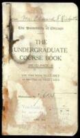 Ricketts' original "Undergraduate Course Book" for the University of Chicago