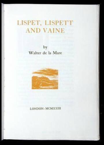 Lispet, Lispett and Vaine