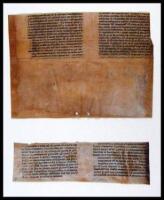 Two fragments on vellum from Gutenberg's Catholicon