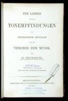 Die Lehre von den Tonempfindungen als physiologische Grundlage f&uuml;r die Theorie der Musik