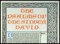 The Psalms of the Singer David