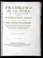 Prodromo di un'opera da imprimersi sopra le riproduzioni animali dato in luce