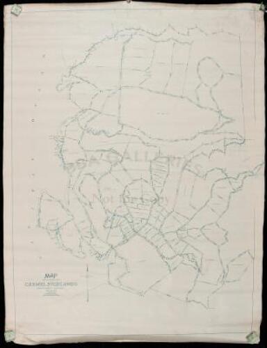 Map of a Part of the Carmel Highlands Monterey County California. Compiled by H.D. Severance, Scale 100 feet to 1 inch