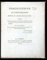 Observations et propositions médico-chirurgicales