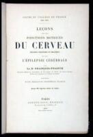 Leçons sur les Fonctions Motrices du Cerveau (Réactions Volontaires et Organiques) et sur L'Épilepsie Cérébrale