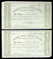 Constitution and By-Laws of the Columbia Gulch Fluming Company (Plus 2 stock certificates)