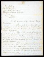 Manuscipt legal complaint regarding the dissolution of a partnership