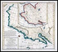 Carte de la Californie et des Pays Nord-Ouest separ&eacute;s de l'Asie par le d&eacute;troit d'Anian...