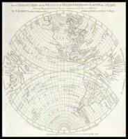A New Projection of the Western Hemisphere of the Earth on a Plane (Shewing the Proportions of its Several Parts Nearly as on a Globe) by J. Hardy (Teacher of Mathematics & Writing Master) at Eton College