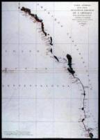 Carte G&eacute;n&eacute;rale d'une Partie de la C&ocirc;te du Nord-Ouest de l'Am&eacute;rique reconnue par les Fr&eacute;gates Fran&ccedil;aises La Boussole et l'Astrolabe Assujettie au point jouralier de la Fr&eacute;gate la Boussole d&eacute;termin&eacute; astronomiquement par M. Dagelet