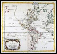 Nouvelle Carte des Parties Occidentales du Monde, Servant &agrave; indiquer les Navigations D&eacute;couvertes et Etablisssements des Hollandois en Amerique Suivant les dernieres Observations