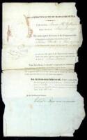 Extradition Request to Governor Isaac H. Williamson of New Jersey from Governor Levi Lincoln of Massachusetts for the arrest of Silas Beebe