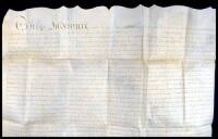 Original Indenture document from Fernandus Suydam, his wife and Theodous Polhemus to Issac Varian