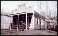 Original albumen photograph of the Tuolumne Independent Office in Sonora