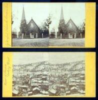 Lot of 13 stereo views of Sonora, California, and the surrounding region