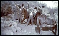 Lot of 9 silver photographs of outdoor activities and scenes in California