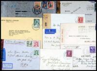 Collection of 9 WWII censored envelope covers