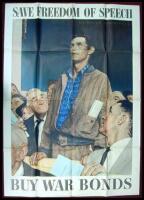 Lot of three posters from the "Four Freedoms" painting series