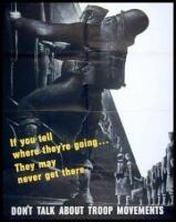If You Tell Where They're Going... They May Never Get There - OWI Poster No. 54