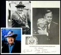 Lot of 131 Autographs of Notables in Aviation, on bookplates, letters, cards, pictures, etc.