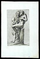 Lot of Approx. 43 copper-engraved or etched plates of Greek and Roman statues, portraits, etc.
