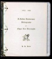 A Golden Anniversary Bibliography of Edgar Rice Burroughs, 1912-1962