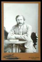 Original cabinet card photograph of Bret Harte