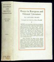 Essays in European and Oriental Literature