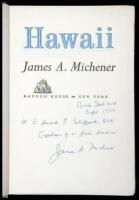 Lot of four titles by Michener, each inscribed and signed by him