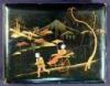 Japanese Lacquer Postcard Album with ivory inlays - 2
